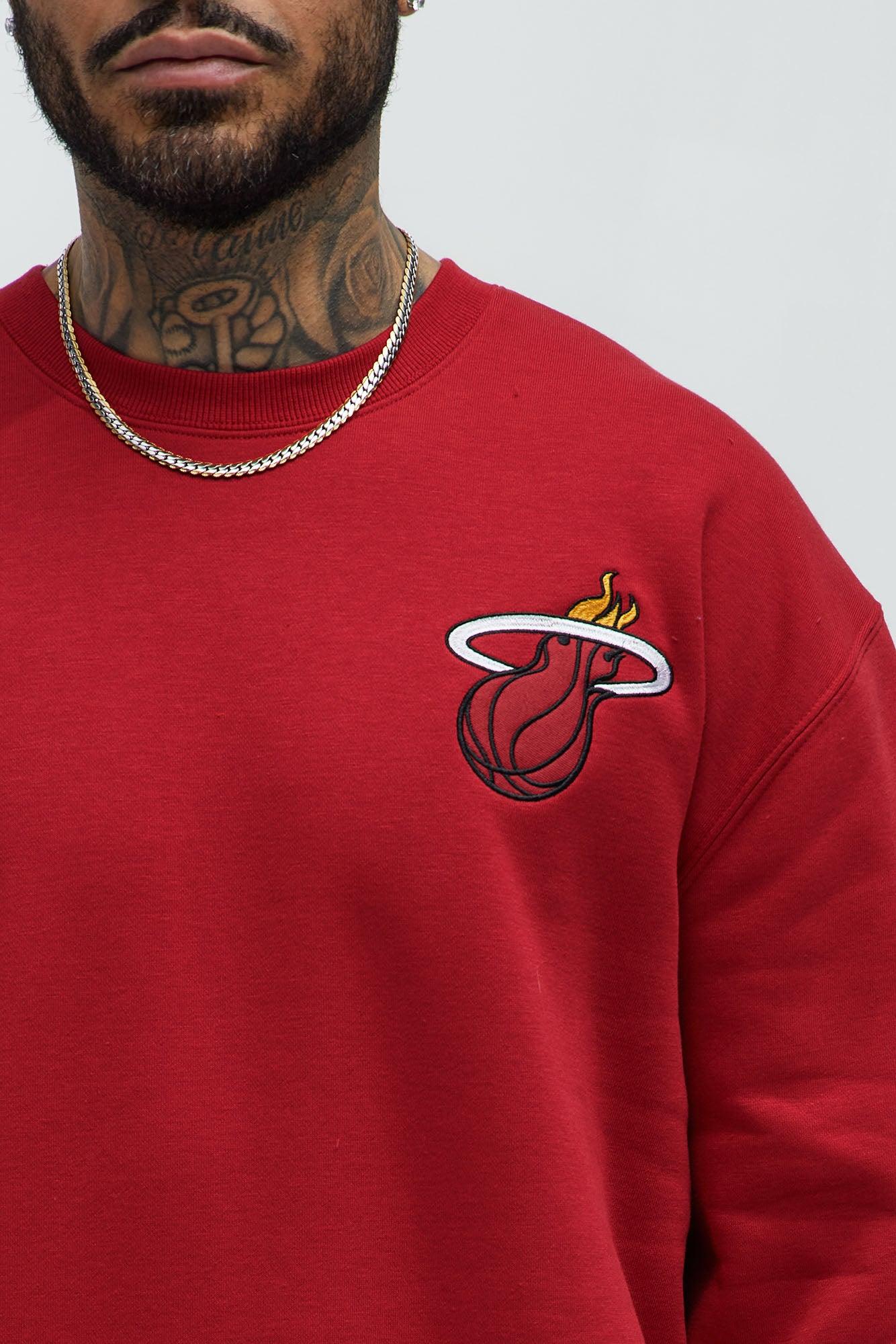 Heat Loud Crewneck Sweatshirt - Burgundy Product Image