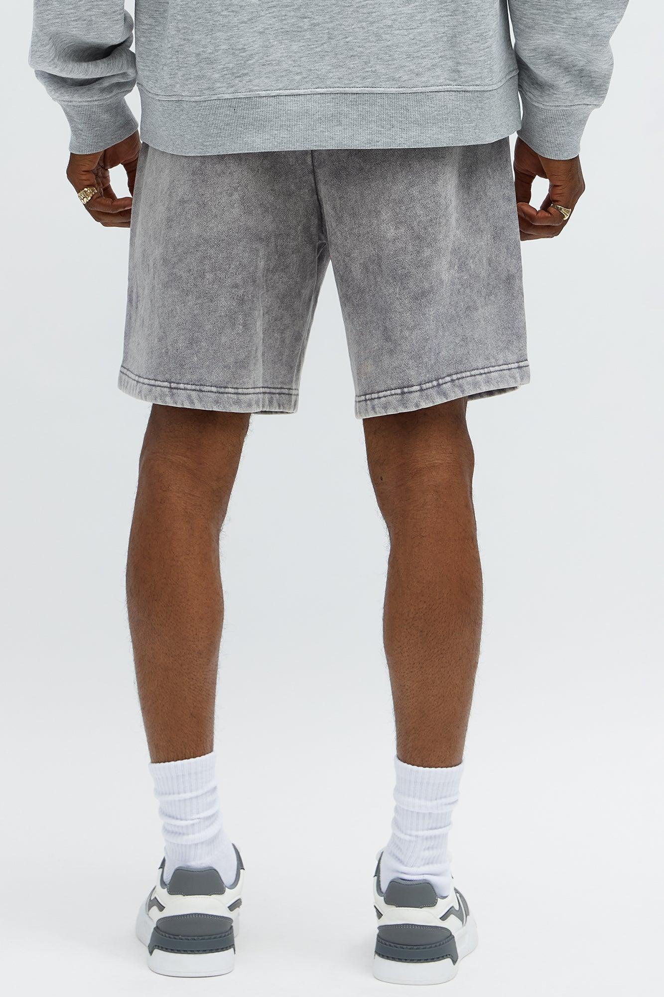 Build Character Baggy Sweatshort - Grey Male Product Image