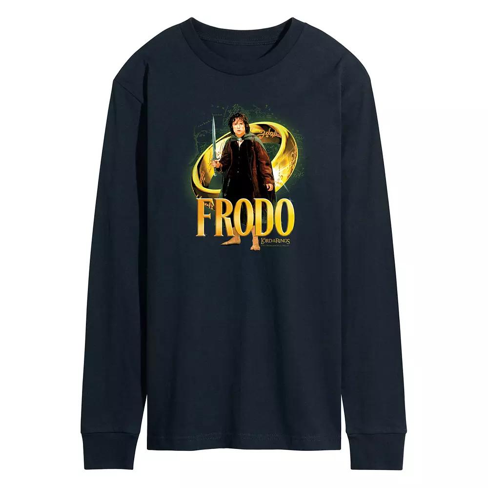 Men's Lord Of The Rings Frodo Baggins Ring Long Sleeve Graphic Tee,  Product Image