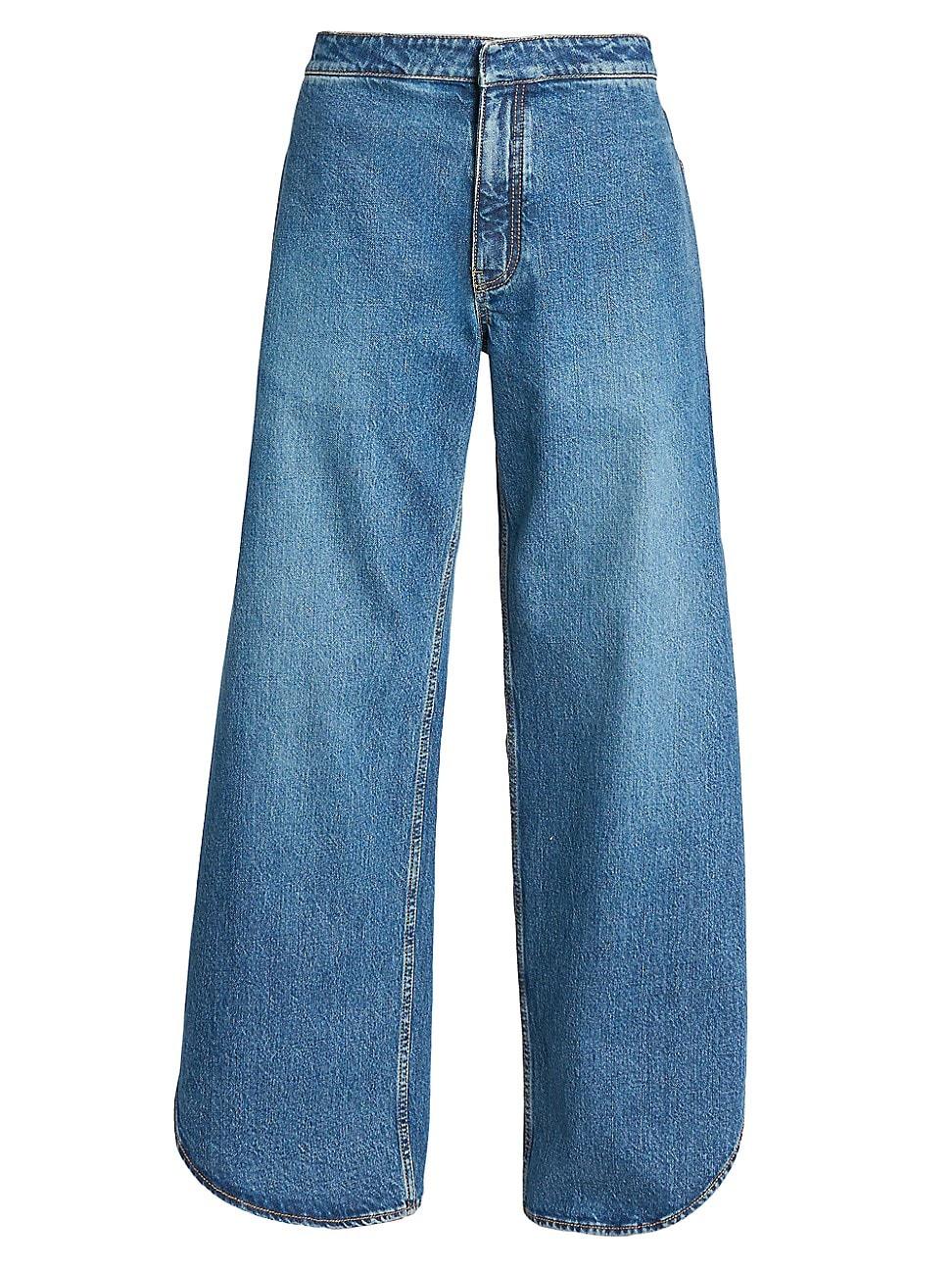 Womens Petal Mid-Rise Relaxed Jeans Product Image