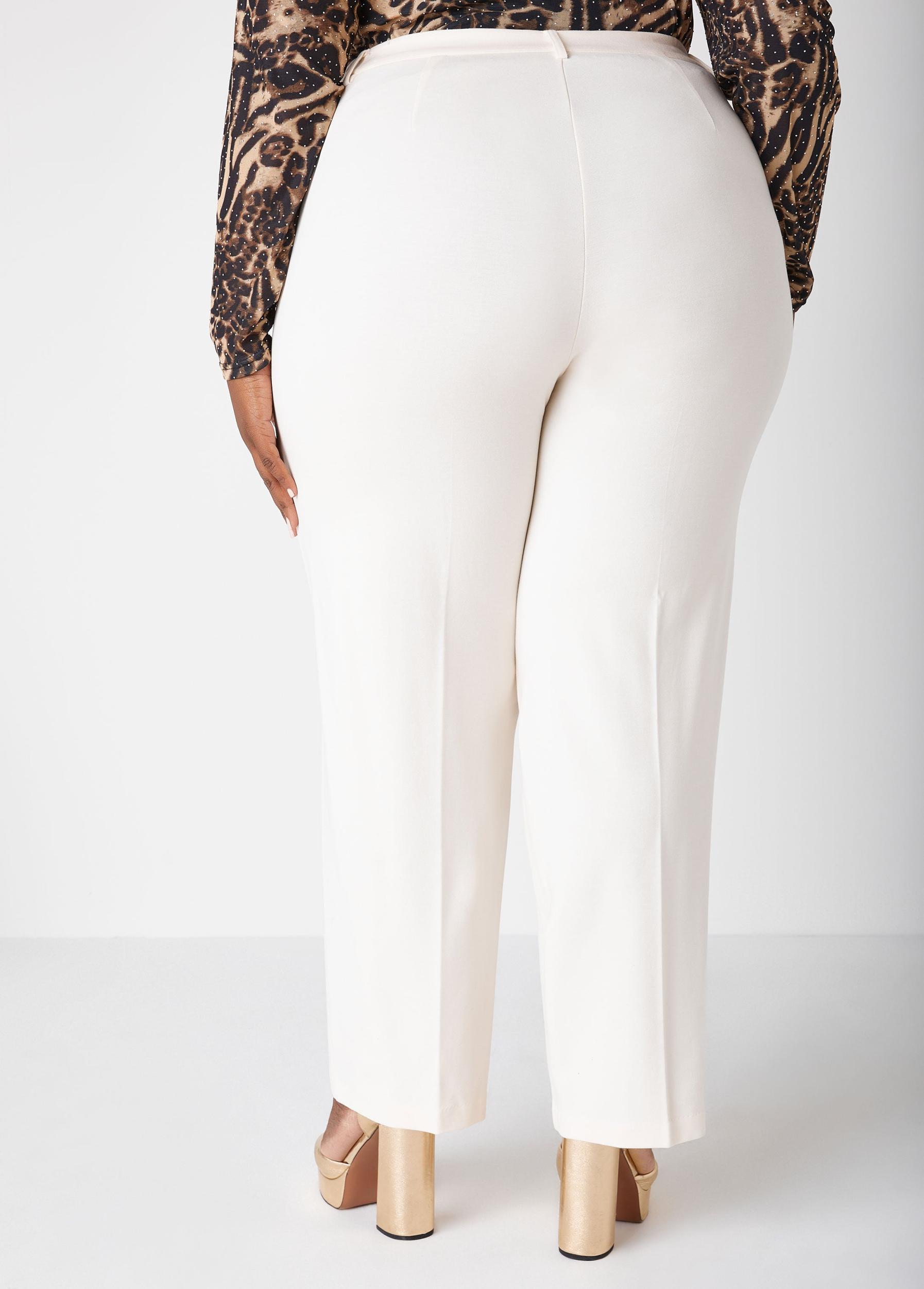 Ponte Straight Leg Trousers Product Image