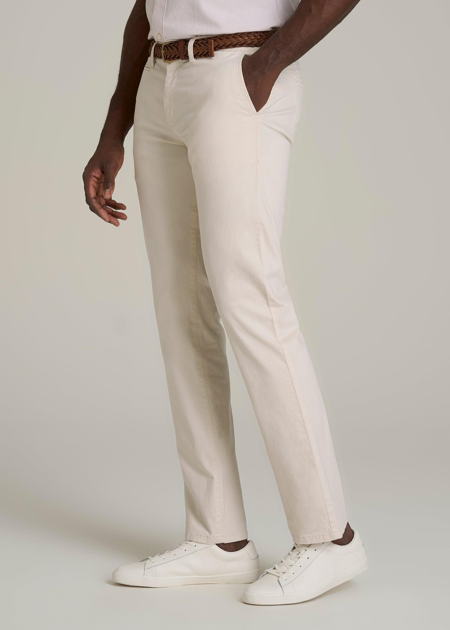 J1 STRAIGHT Leg Chinos for Tall Men in Chalk Male Product Image