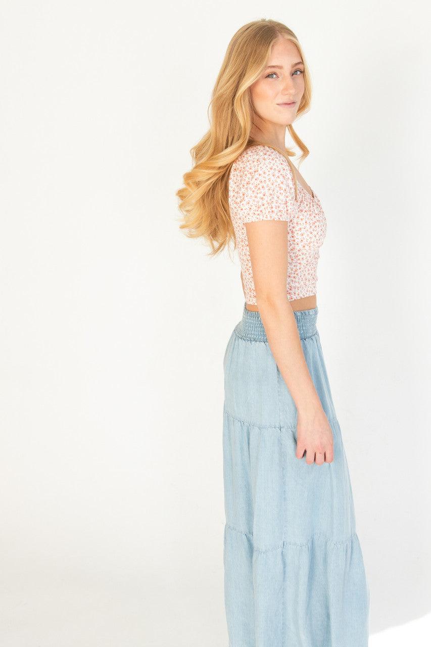 Ditsy Floral Milkmaid Top Product Image