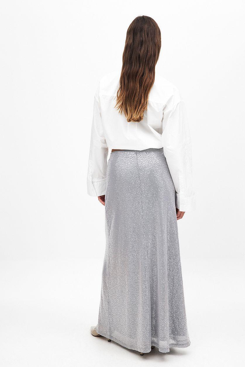 Sequin Maxi Skirt Product Image