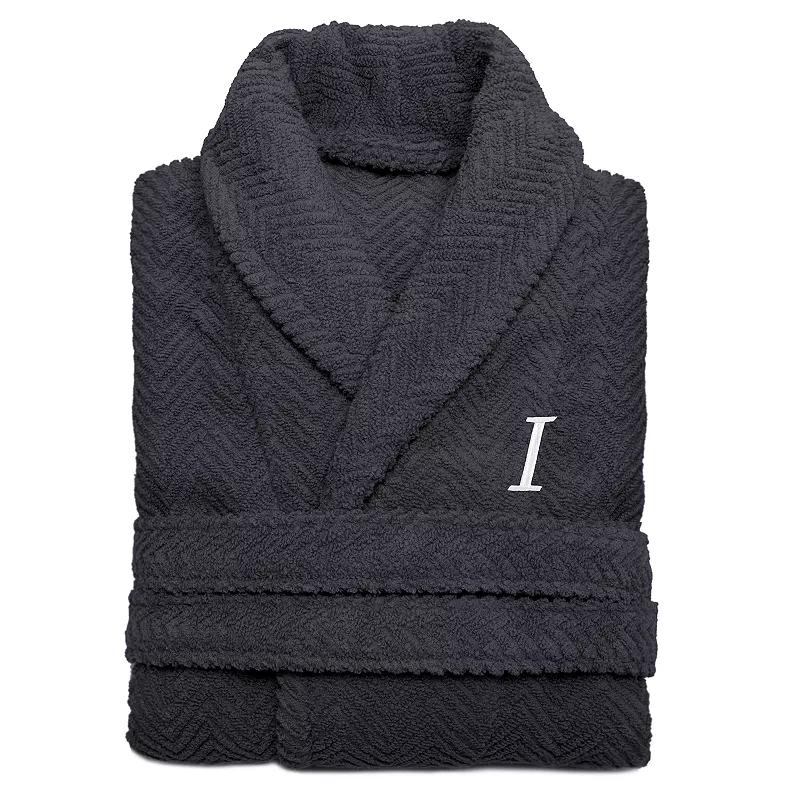 Linum Home Textiles Turkish Cotton Personalized Herringbone Weave Bathrobe, Adult Unisex,  Product Image