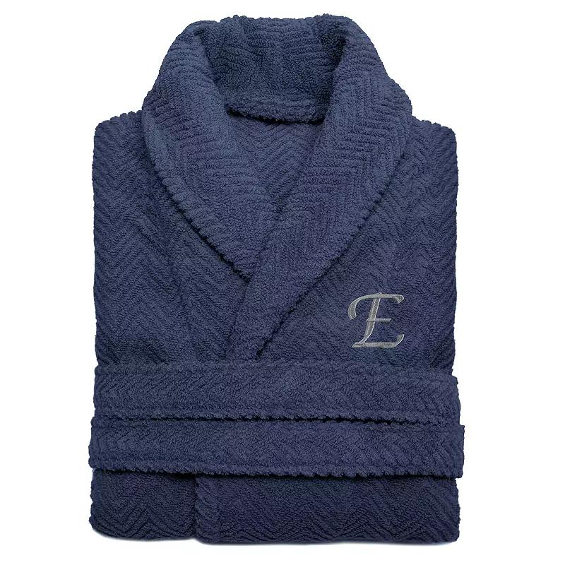 Linum Home Textiles Turkish Cotton Personalized Herringbone Weave Bathrobe, Adult Unisex,  Product Image