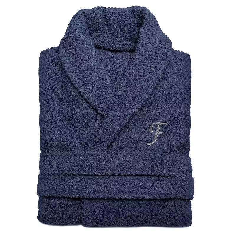 Linum Home Textiles Turkish Cotton Personalized Herringbone Weave Bathrobe, Women's,  Product Image