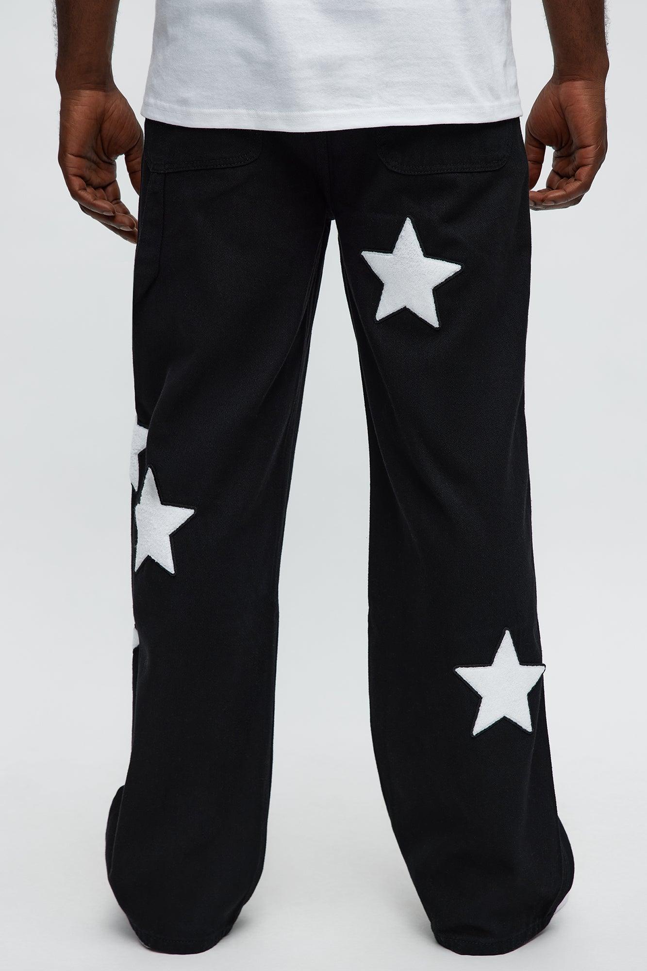 I'm A Star Baggy Jeans - Black Male Product Image