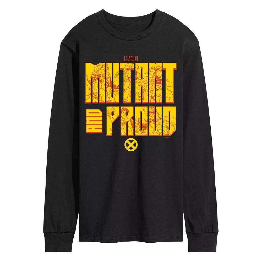 Men's Marvel X-Men Mutant and Proud Long Sleeve Graphic Tee,  Product Image