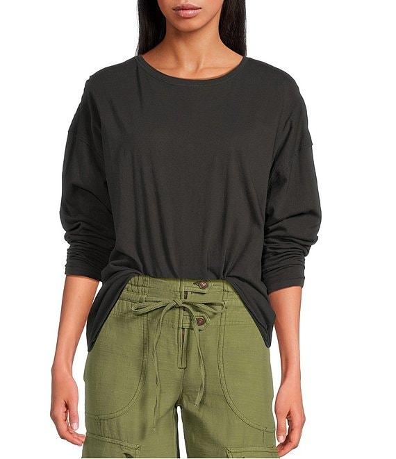 Free People Nina Crew Neck Long Sleeve Tee Product Image