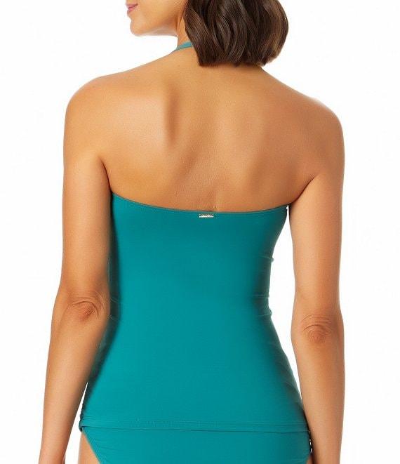 Anne Cole Live In Color Convertible High Waisted Shirred Swim Bottom Product Image