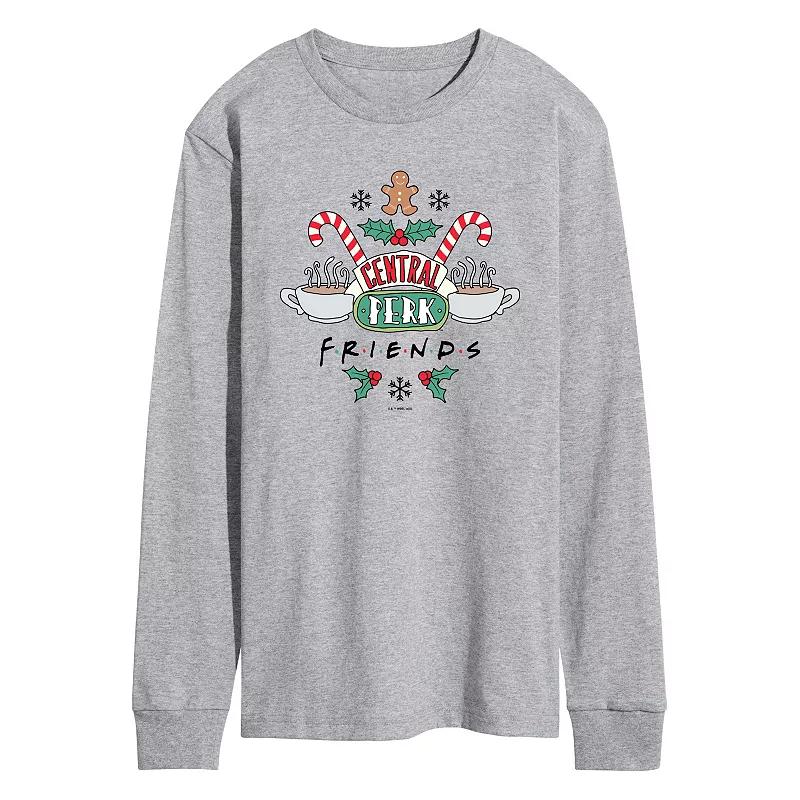 Men's Friends Holiday Central Perk Long Sleeve Graphic Tee,  Product Image