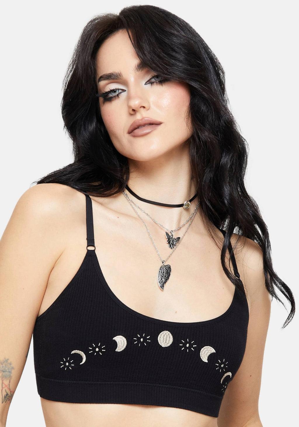 Griffinfly Embroidered Seamless Bralet Set Product Image