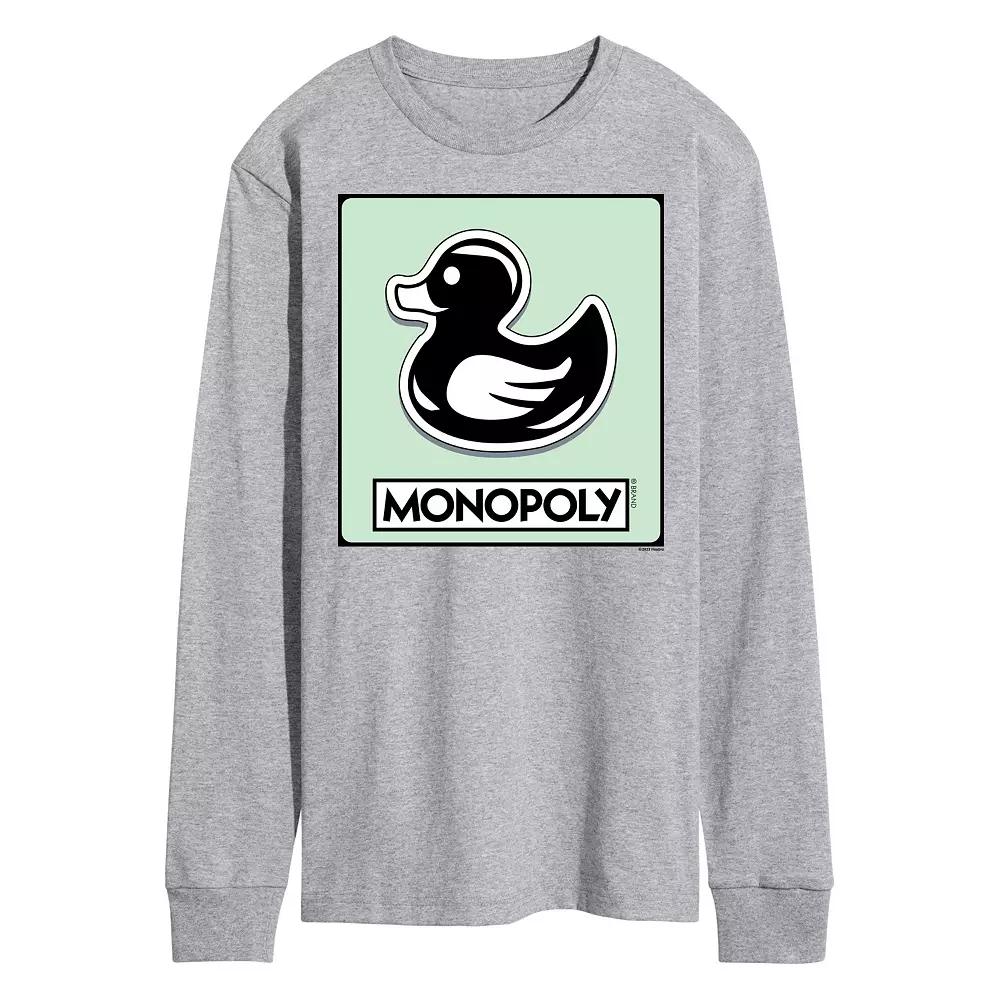 Men's Monopoly Duck Token Long Sleeve Graphic Tee,  Product Image