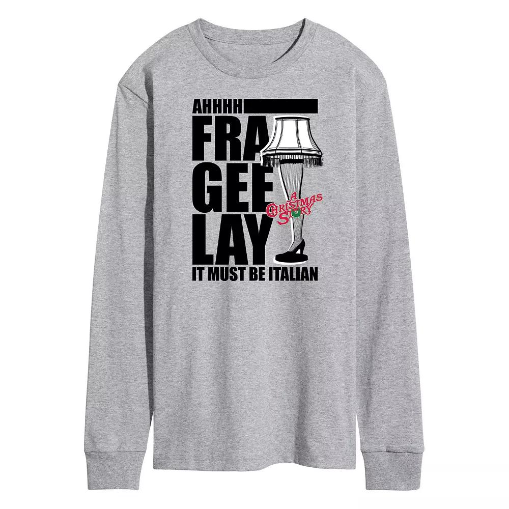 Men's A Christmas Story Lamp Long Sleeve Graphic Tee,  Product Image