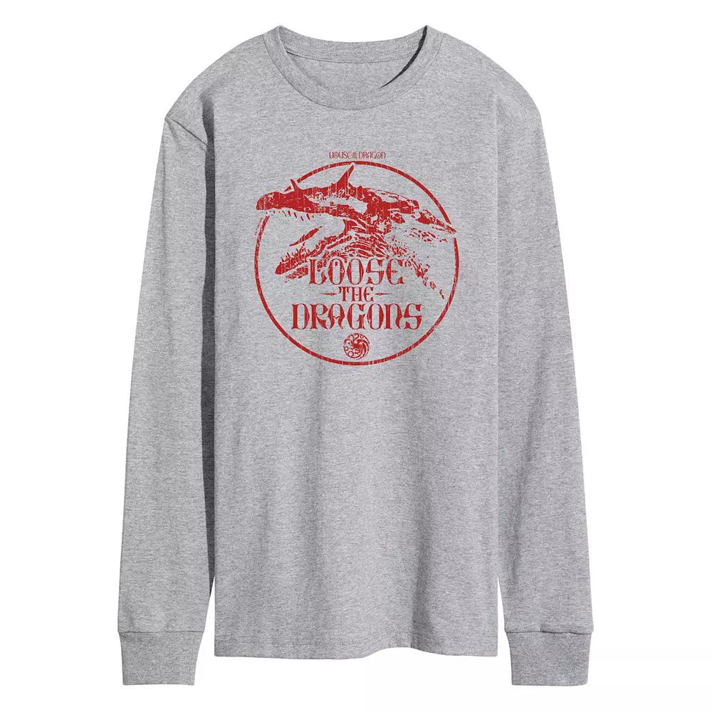 Men's House Of The Dragon Loose The Dragons Long Sleeve Graphic Tee,  Product Image