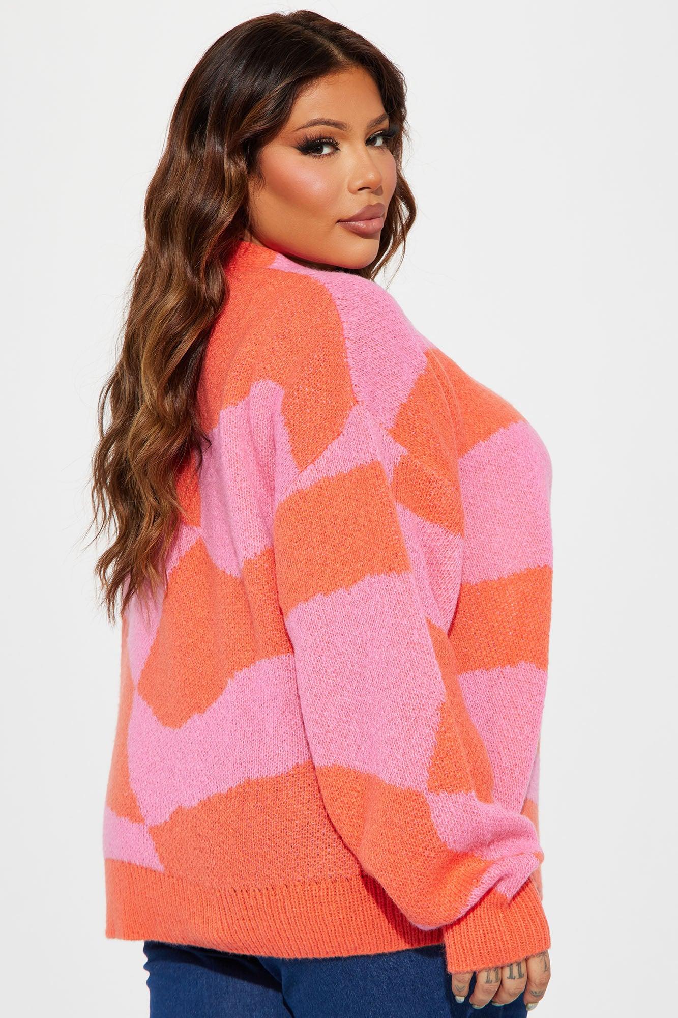 All Mixed Up Cardigan - Pink/combo Product Image