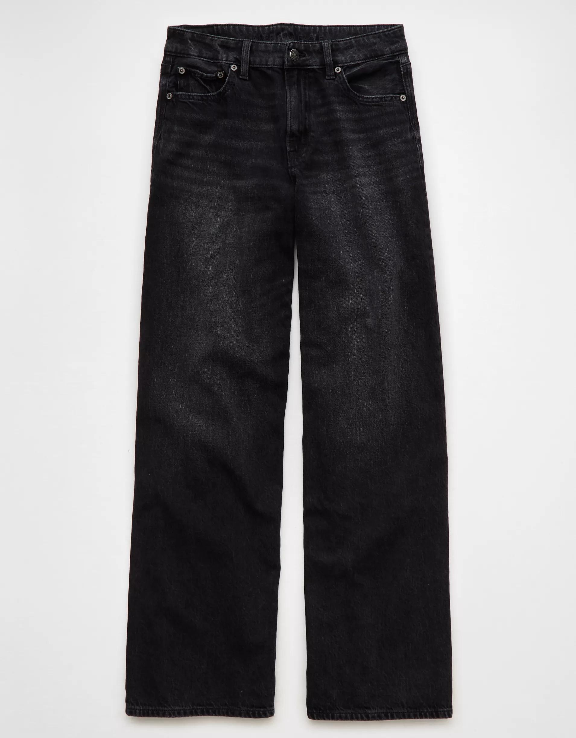 AE Strigid Super High-Waisted Ultra Wide-Leg Jean Product Image