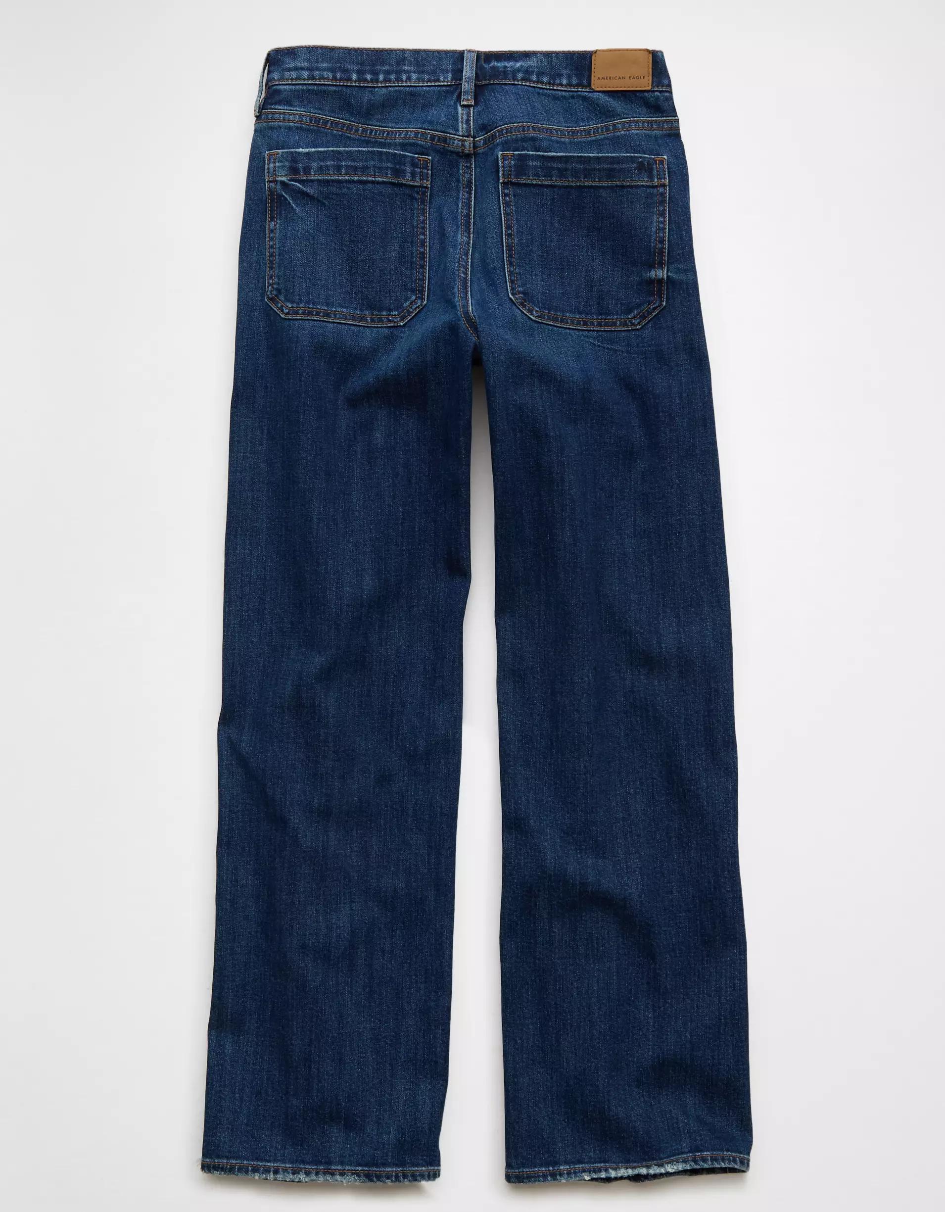AE Stretch High-Waisted Stovepipe Utility Jean Product Image