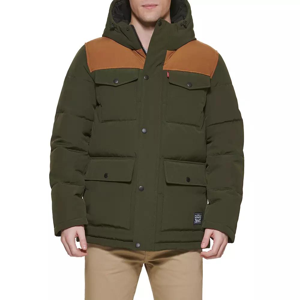 Men's Levi's® Four Pocket Hooded Parka,  Product Image