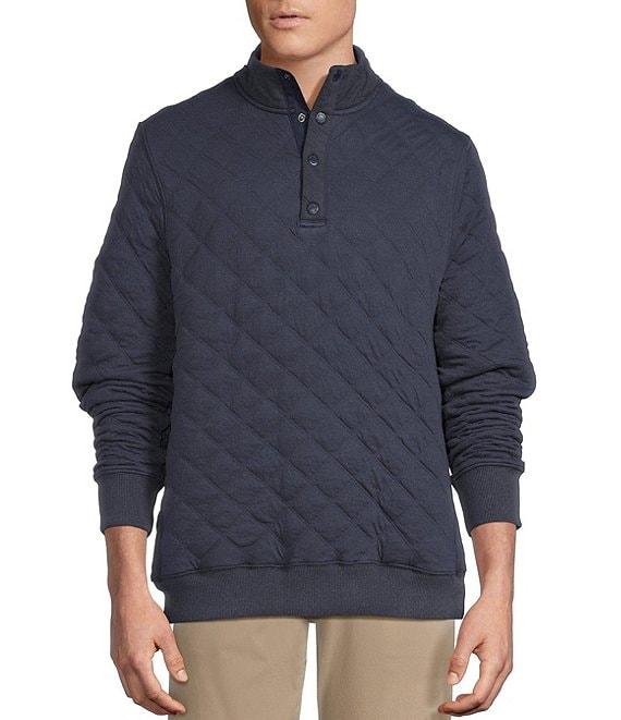 Cremieux Blue Label Quilted Mock Neck Pullover Product Image