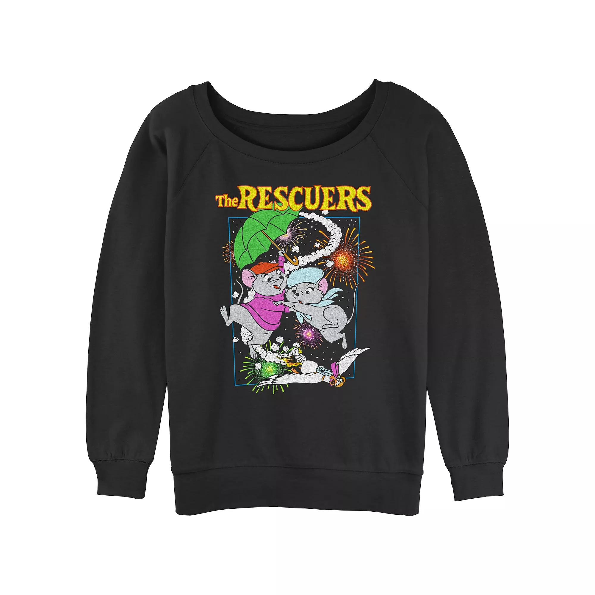 Disney's The Emperor New Groove Kuzco's Palace Juniors' Graphic Slouchy Terry, Women's, Size: XXL, Black Product Image