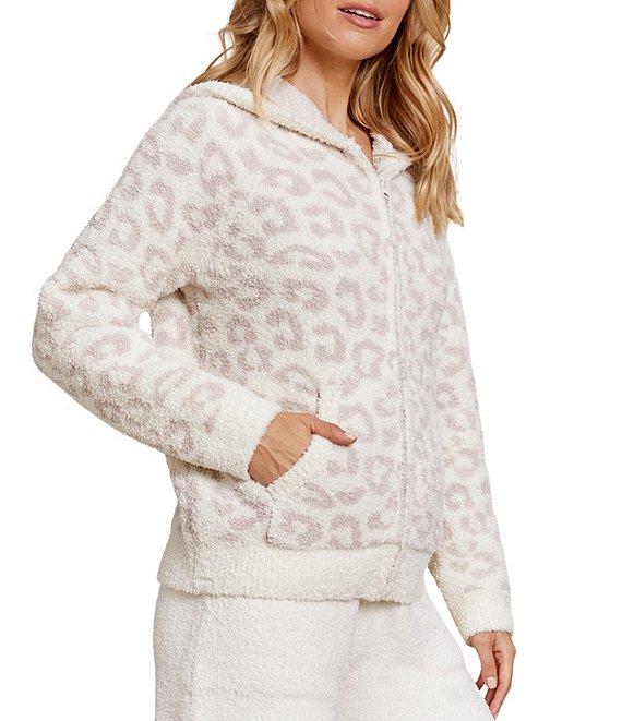 Barefoot Dreams CozyChic Wild Zip Kangaroo Pocket Hoodie Product Image