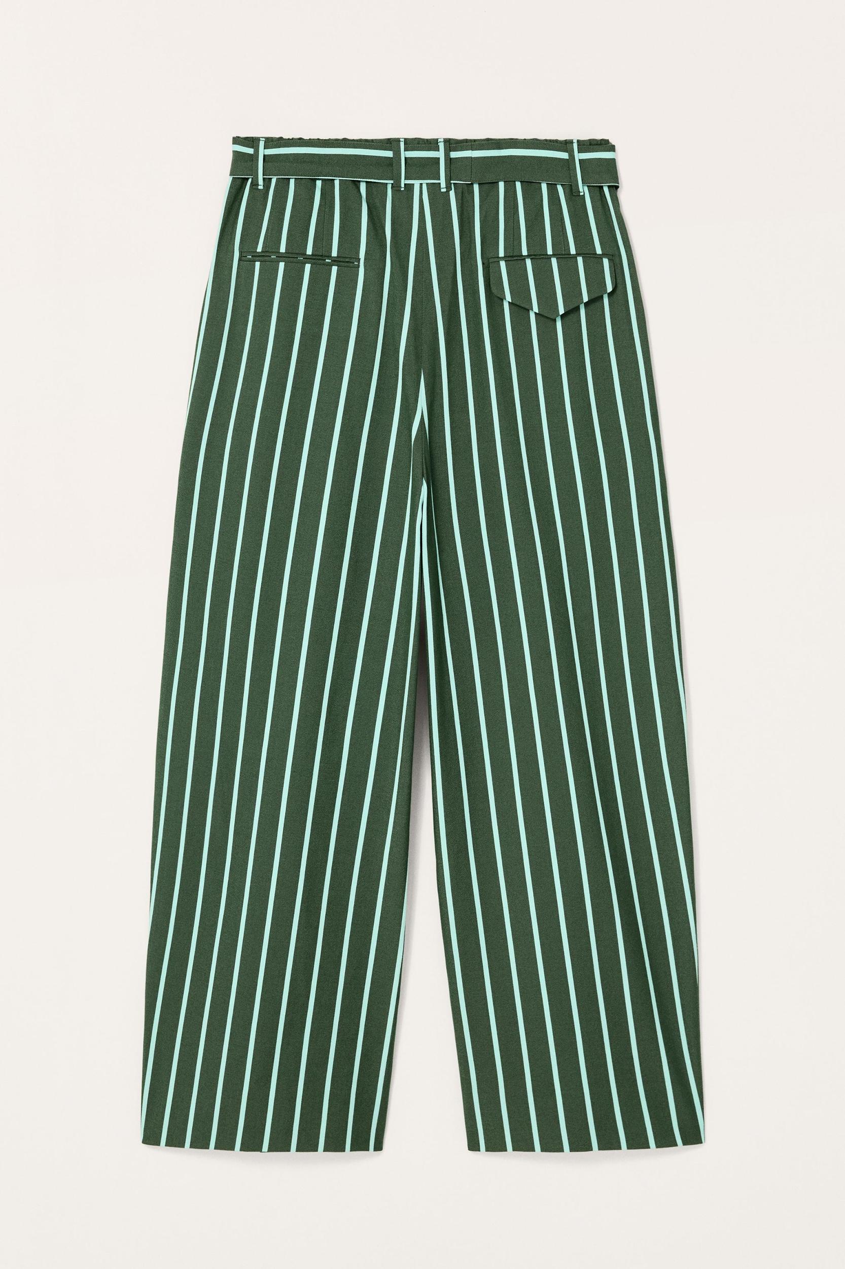 LIMITED EDITION STRIPED WIDE FIT PANTS Product Image