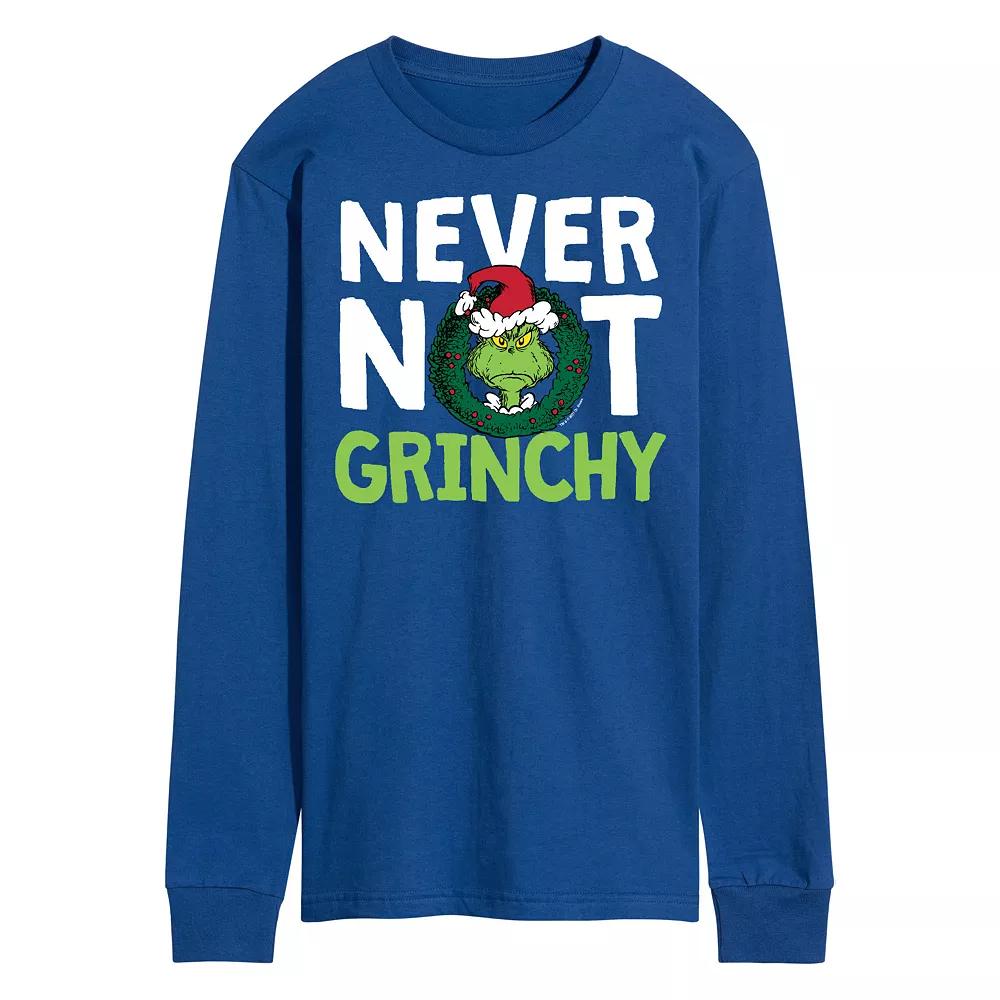 Men's Dr. Seuss Grinch Never Not Grinchy Long Sleeve Tee,  Product Image