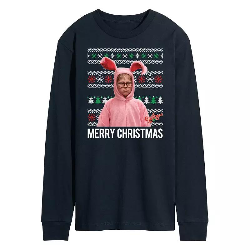 Men's A Christmas Story Merry Christmas Long Sleeve Graphic Tee,  Product Image