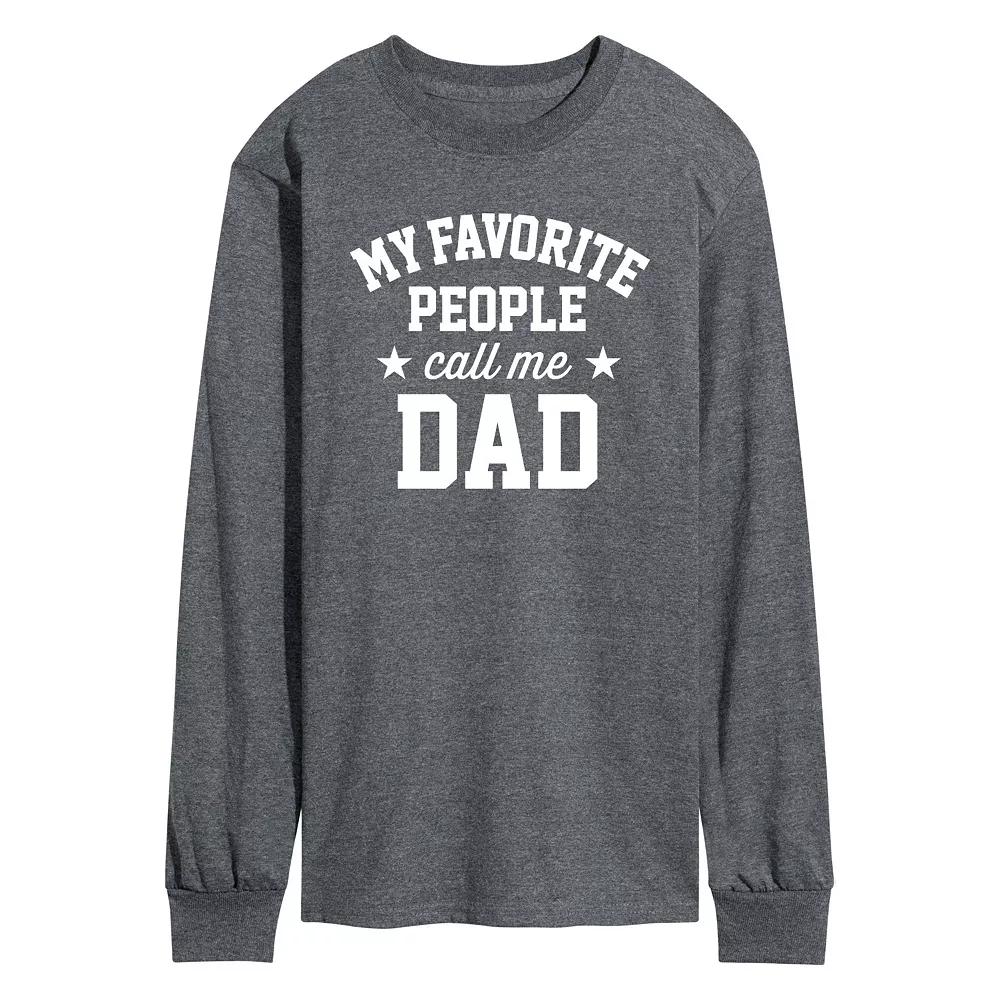 Men's My Favorite People Call Me Dad Long Sleeve,  Product Image