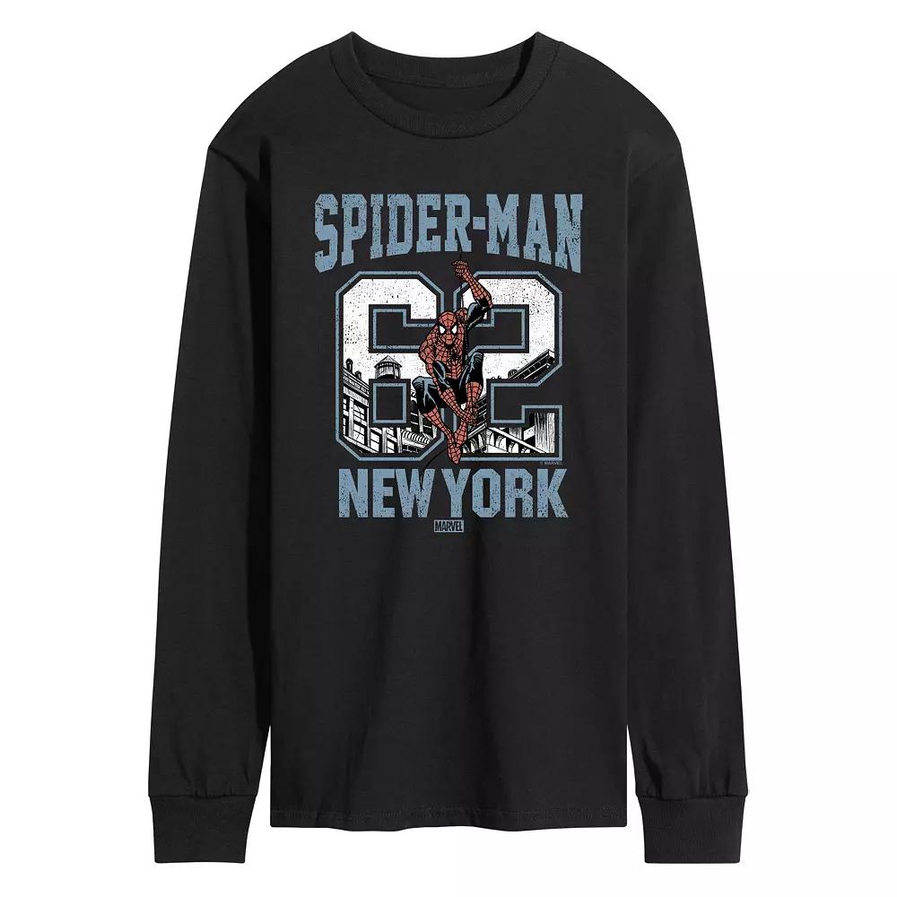 Men's Marvel Spider-Man Est. 62 Vintage Long Sleeve Graphic Tee,  Product Image