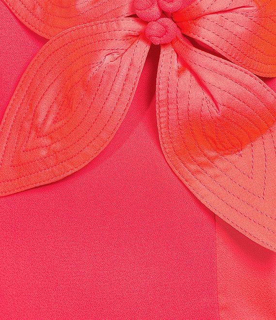 Lilly Pulitzer Anasophia Crepe Strapless Sleeveless Floral Applique Maxi Dress Product Image