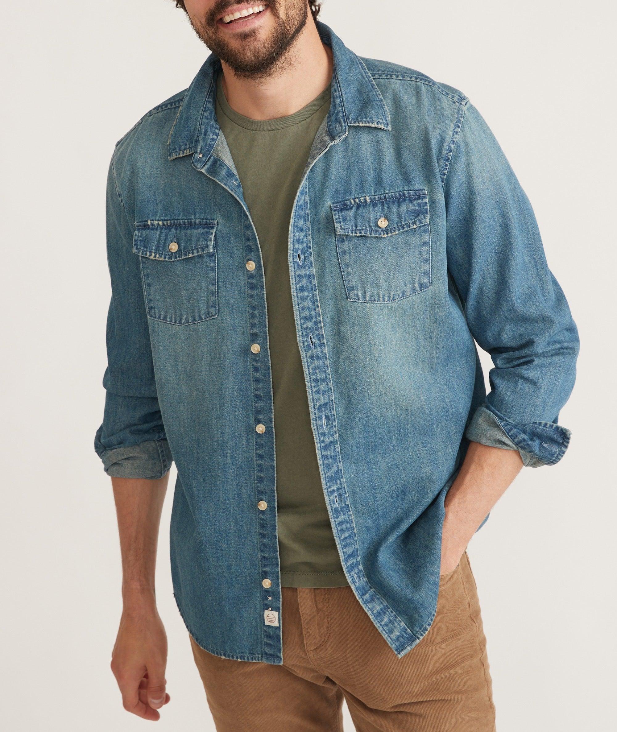 Long Sleeve Classic Denim Shirt Product Image
