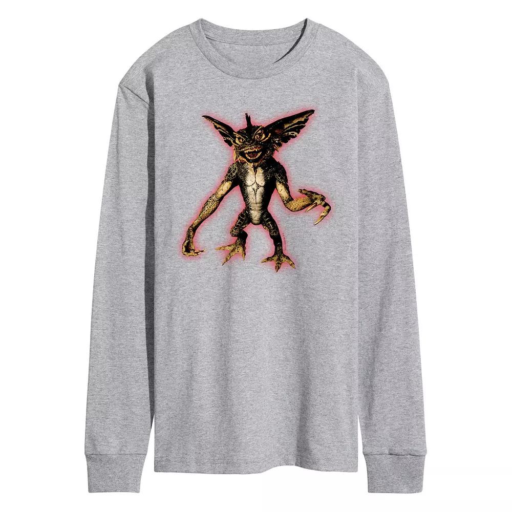 Men's Gremlins Glowing Long Sleeve Graphic Tee,  Product Image