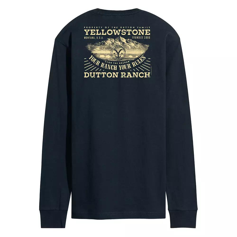 Men's Yellowstone Property Of Dutton Family Long Sleeve Graphic Tee,  Product Image