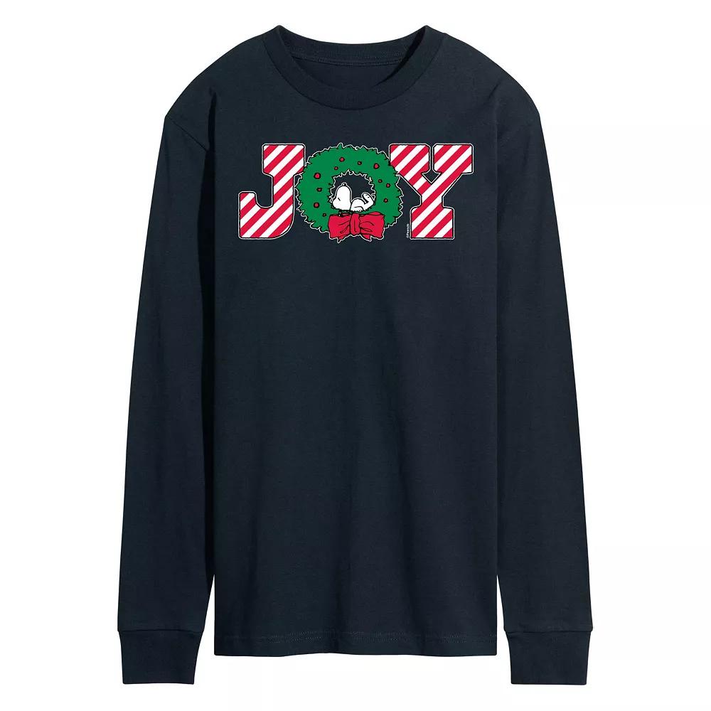 Men's Peanuts Joy Wreath Long Sleeve Tee,  Product Image