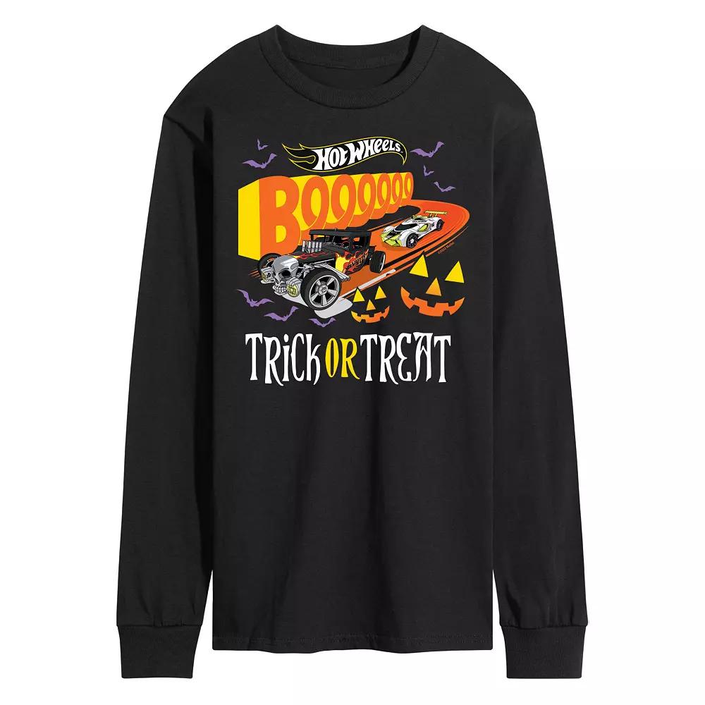 Men's Hot Wheels Trick Or Treat Long Sleeve Graphic Tee,  Product Image