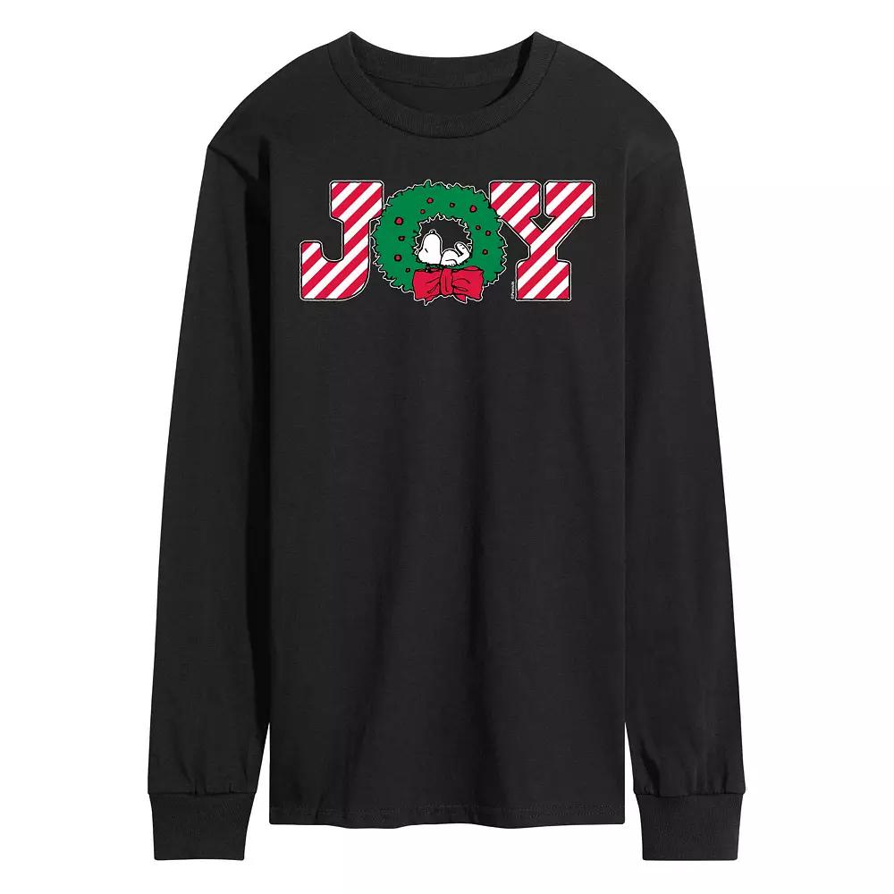 Men's Peanuts Joy Wreath Long Sleeve Tee,  Product Image