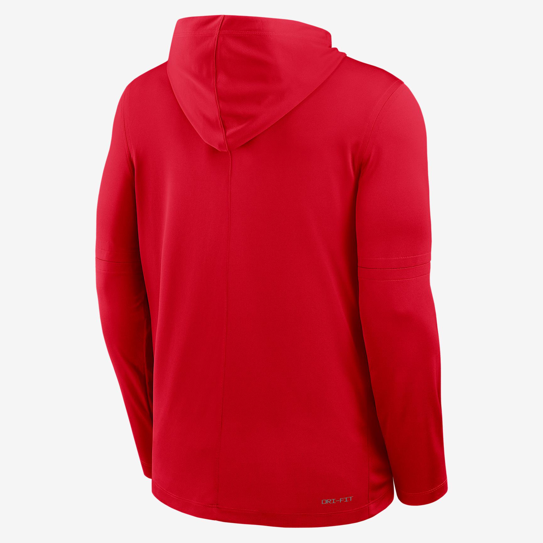 Georgia Sideline Nike Men's Dri-FIT College Long-Sleeve Hooded Top Product Image