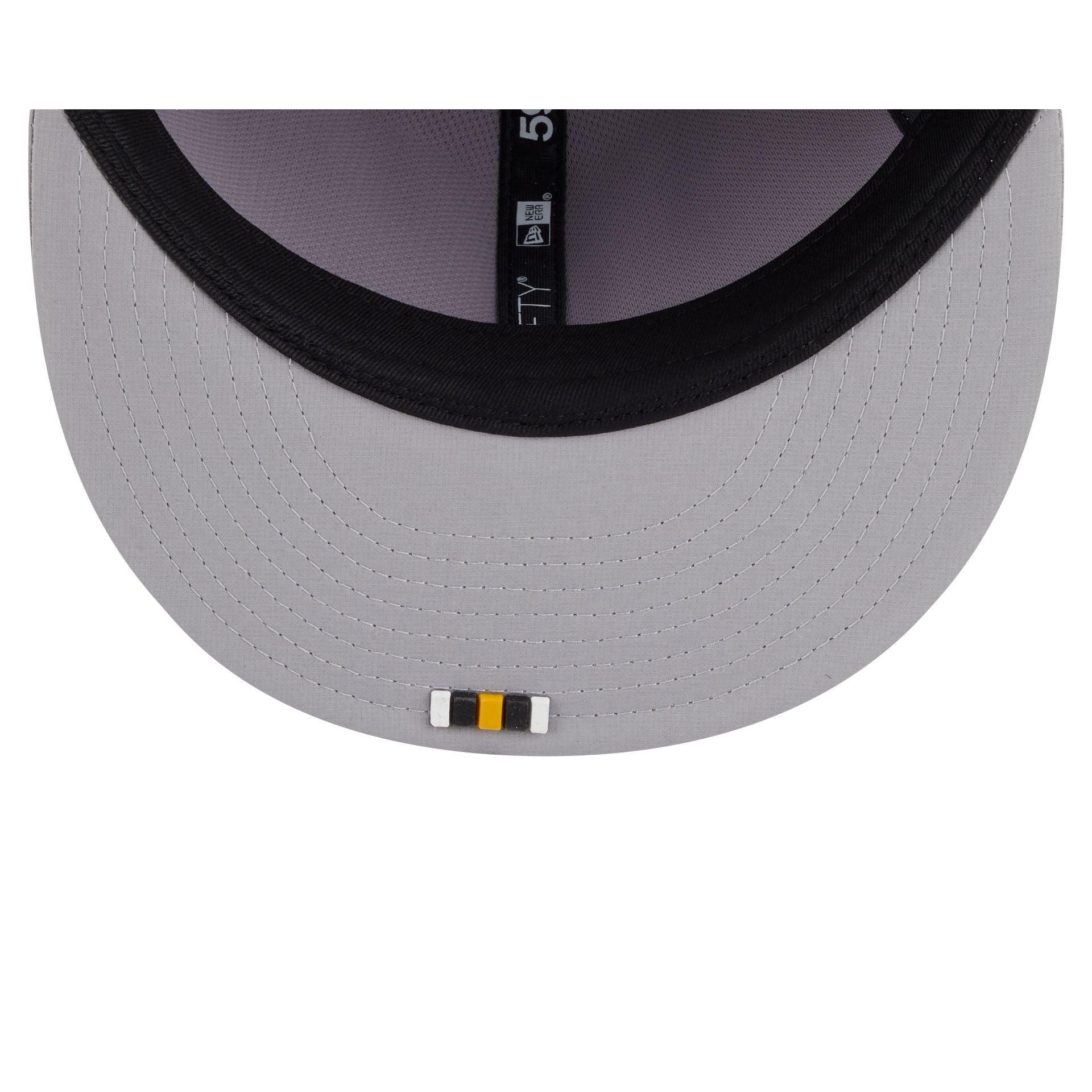 Pittsburgh Steelers 2025 Sideline Hot Weather Gray 59FIFTY Fitted Hat Male Product Image