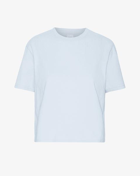 Organic Boxy Crop Tee - Polar Blue Product Image