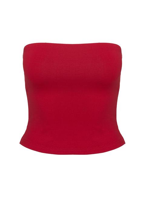 Aurorah Strapless Top Red Product Image