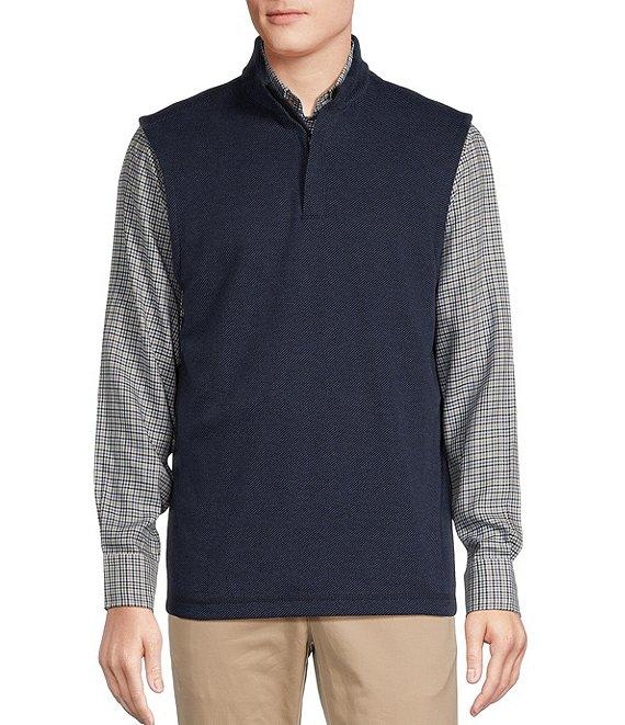 Cremieux Blue Label Chevron Quarter-Zip Vest Product Image
