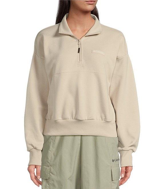 Columbia Marble Canyon French Terry Stand Collar Long Sleeve Quarter Zip Pullover Product Image