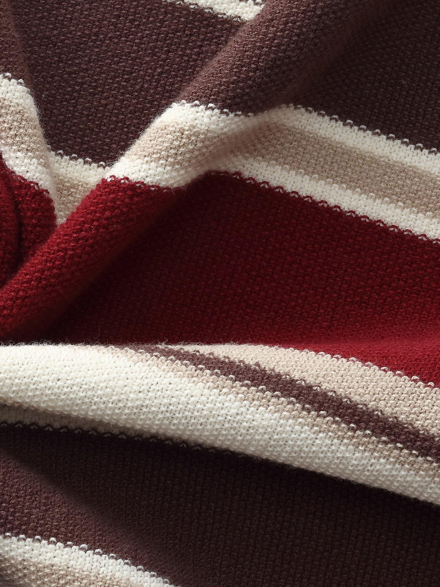 100% Cotton Multicolored Stripe Women Cardigan Product Image