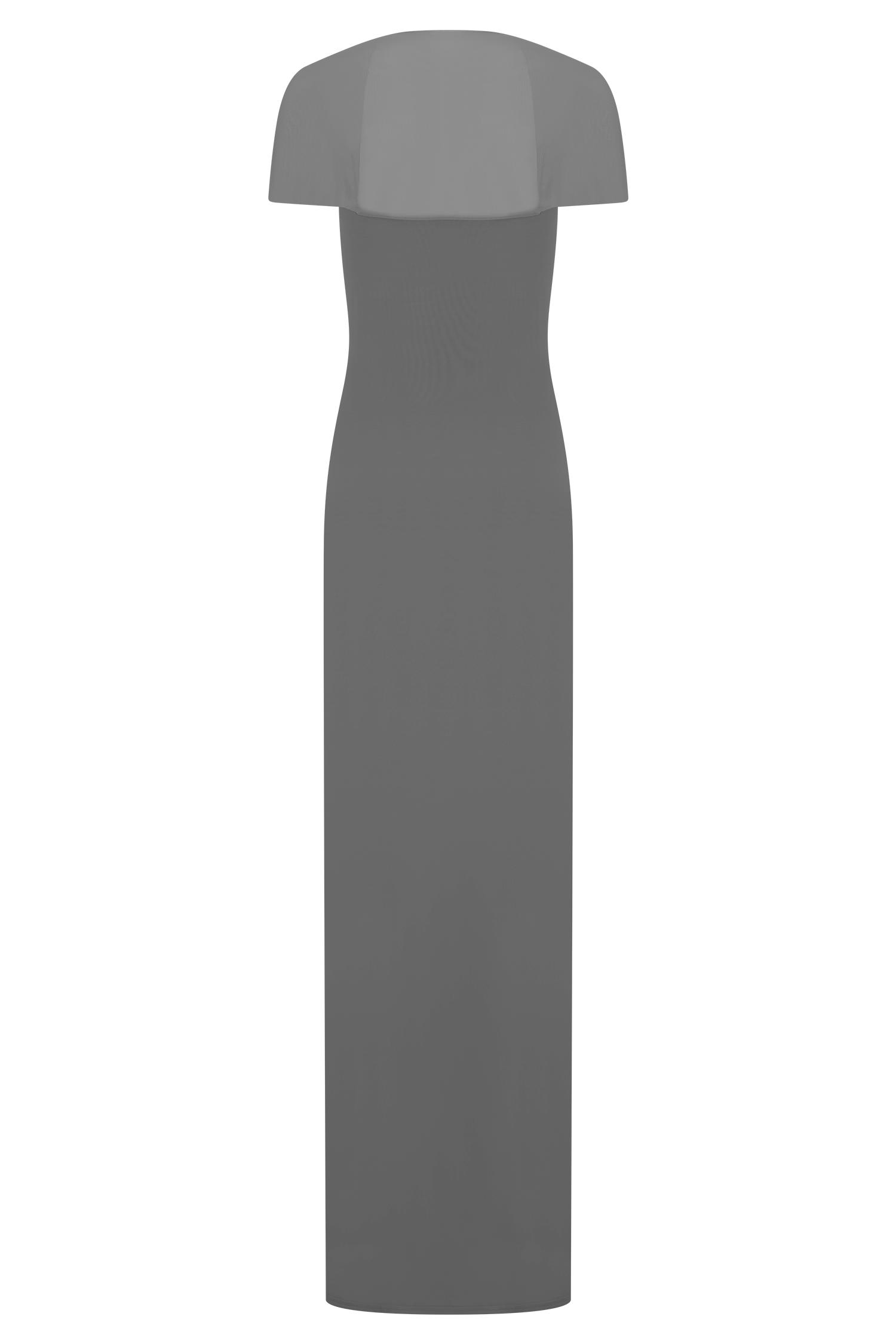 Wyatt Slinky And Mesh Maxi Dress - Black Product Image