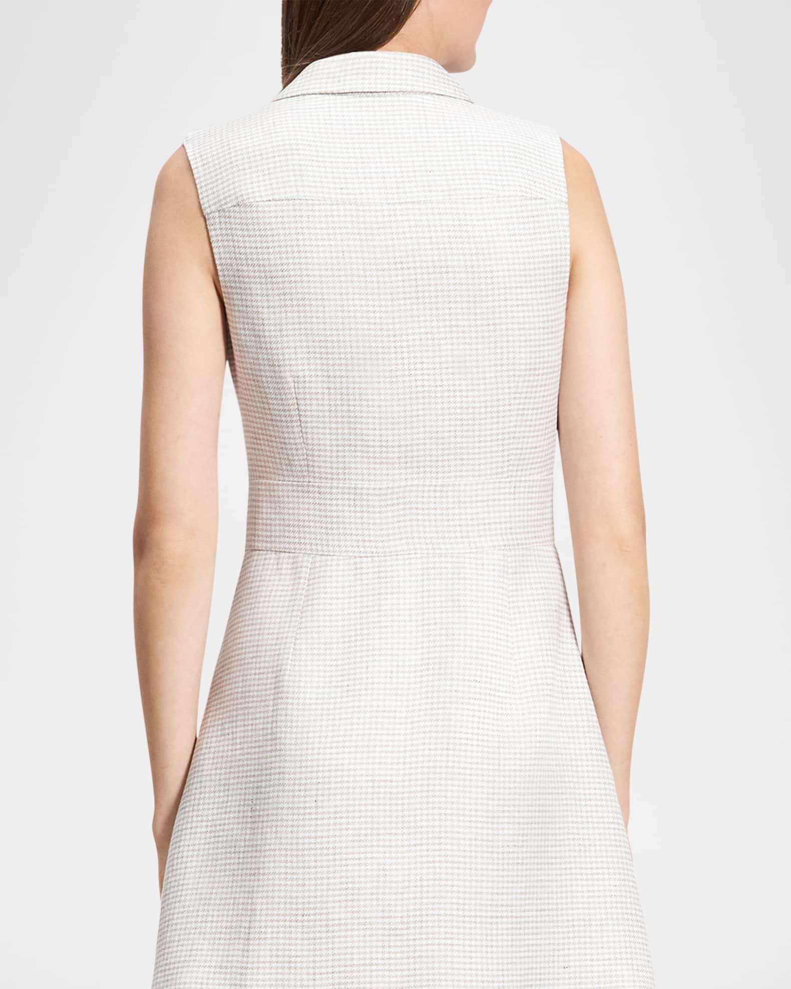 Houndstooth Front Zip Mini Dress Product Image