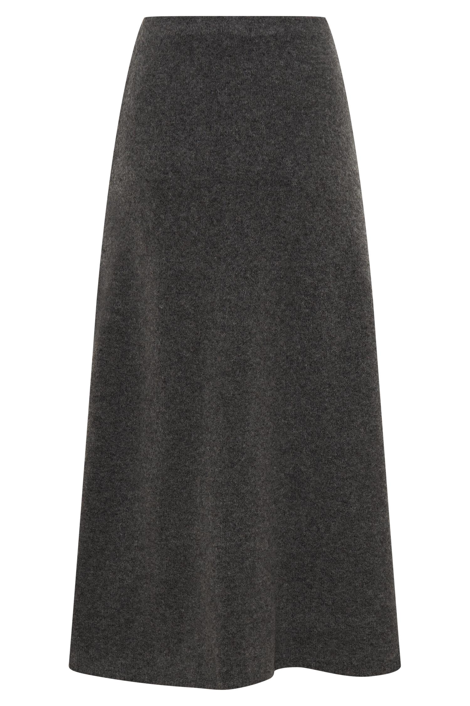 Vivica Knit Maxi Skirt - Charcoal Marle Product Image