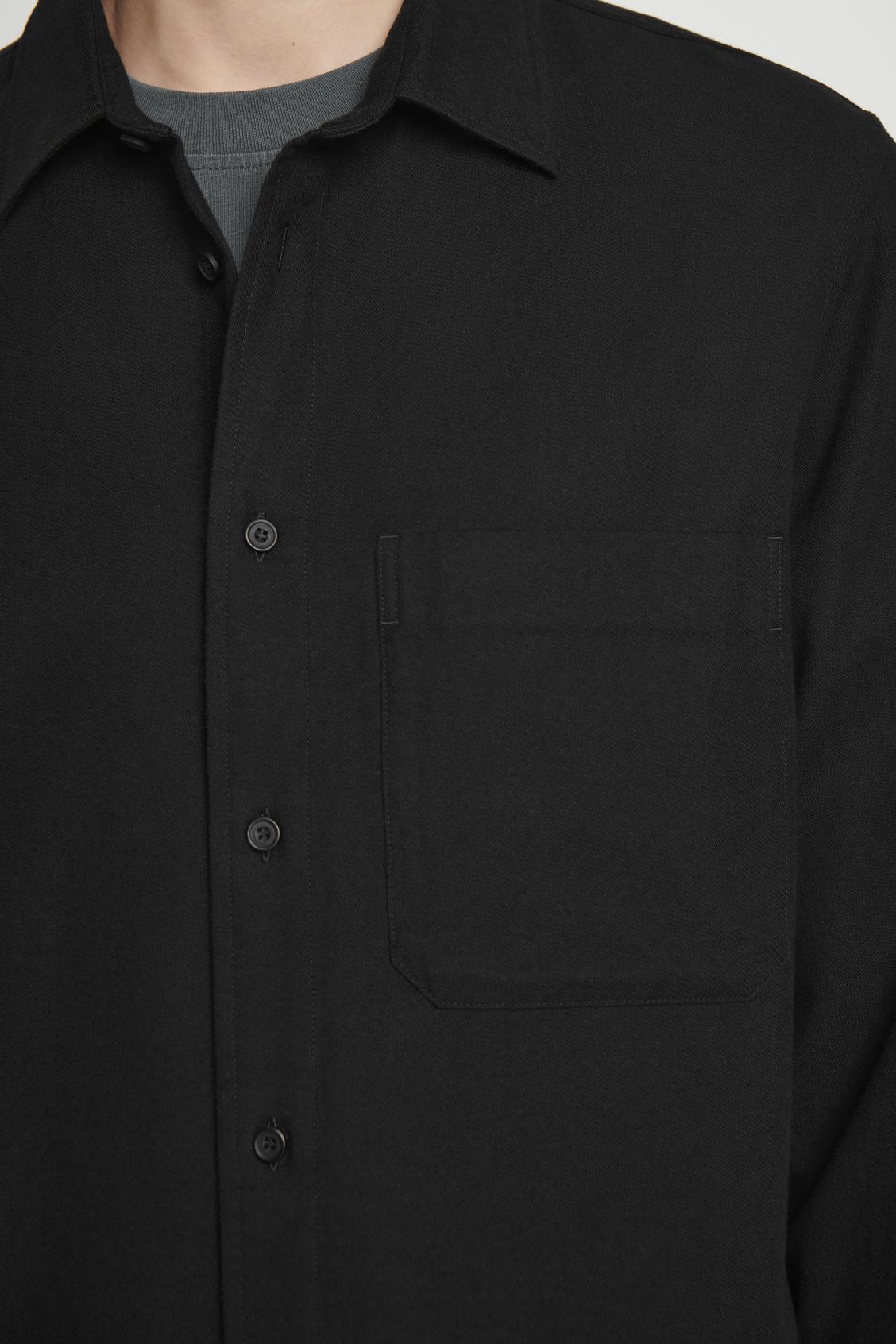 Mens SECONDSKIN Leather Full-Zip Overshirt Product Image